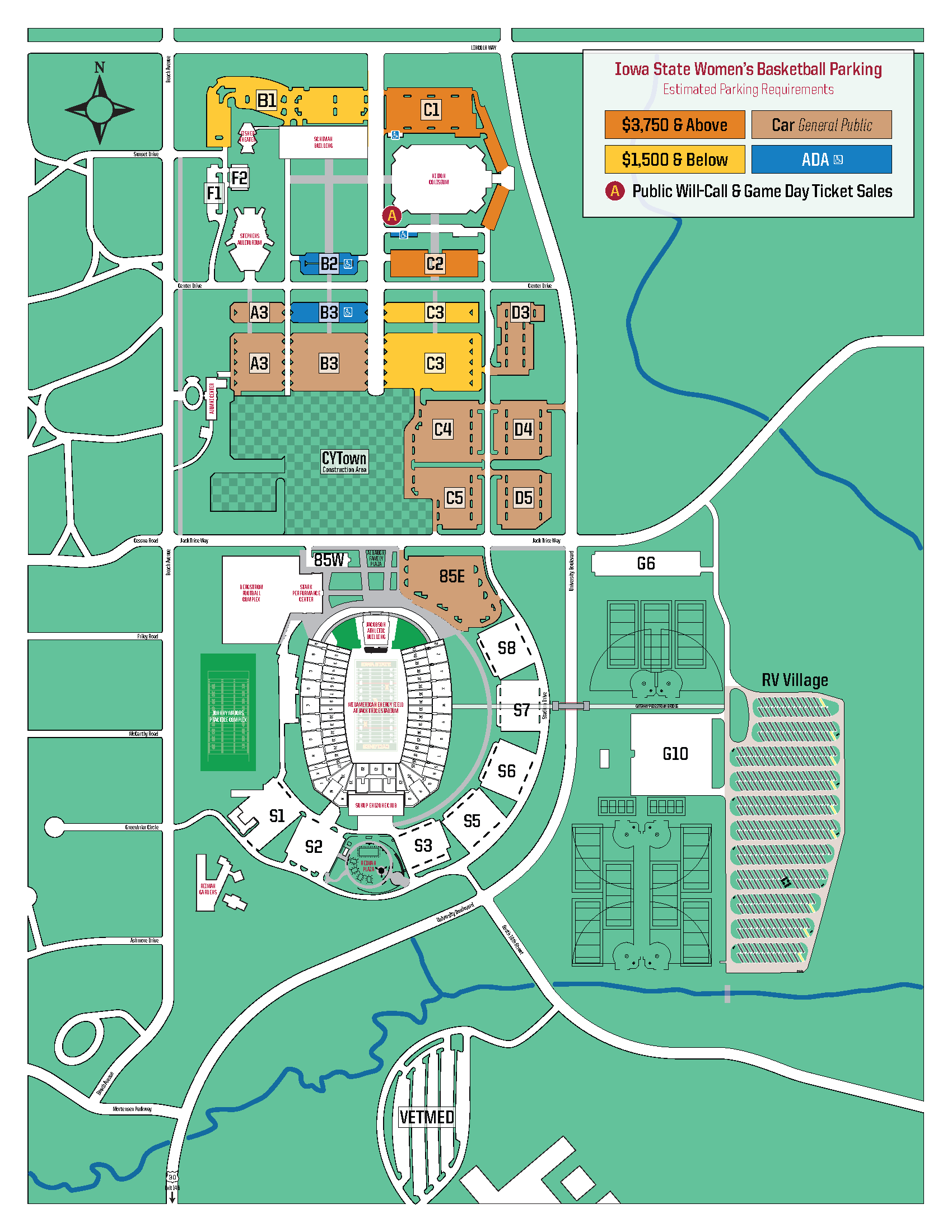 Womens Basketball Parking